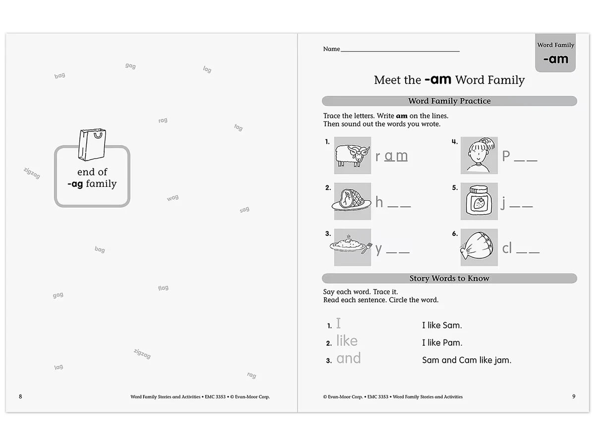 Word Family Workbook - US 9004
