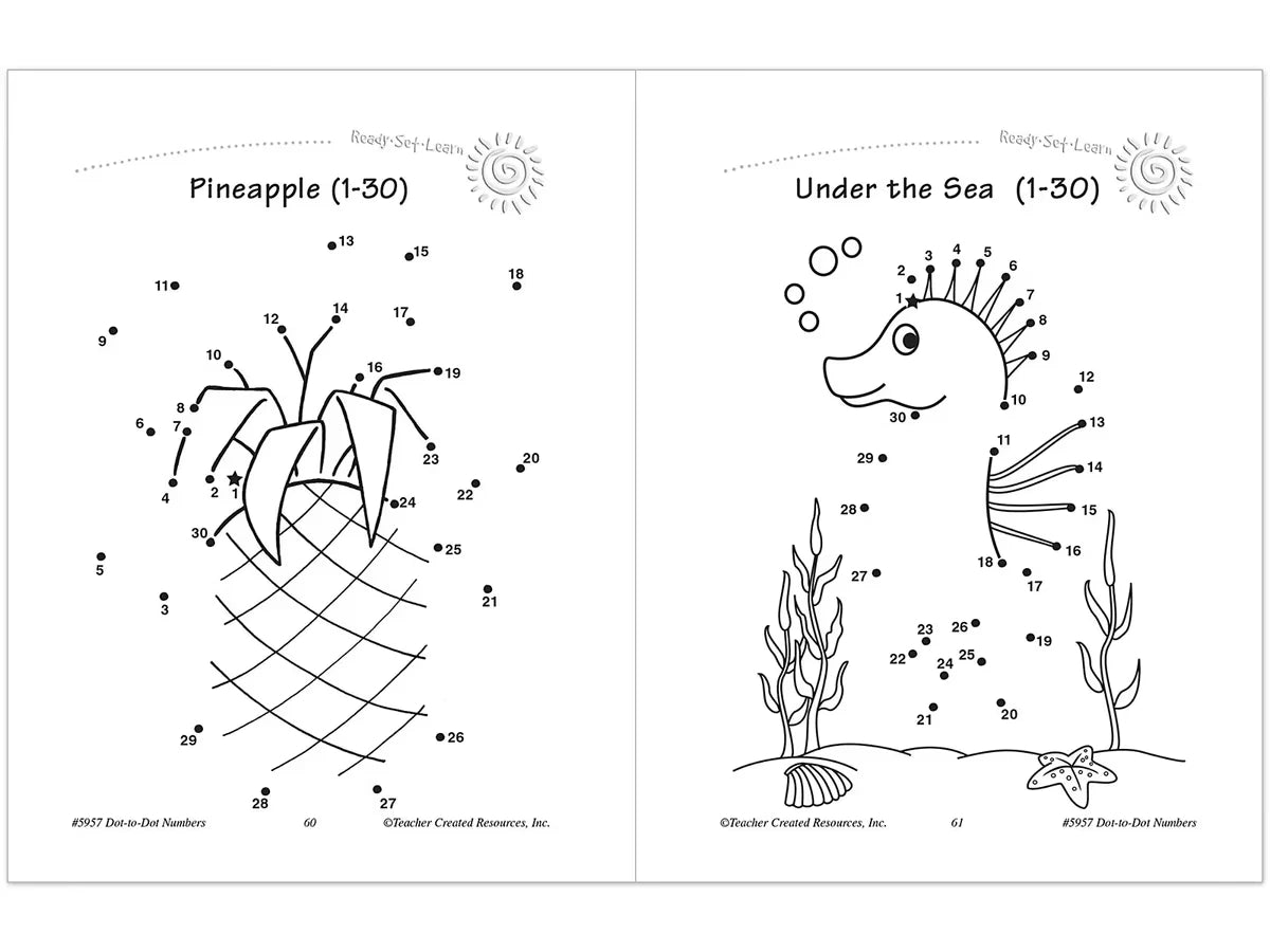 Dot-To-Dot Numbers Workbook - US 1623