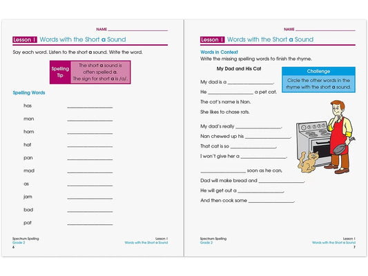 Spectrum® Spelling Workbook - Gr. 2 - US 7158