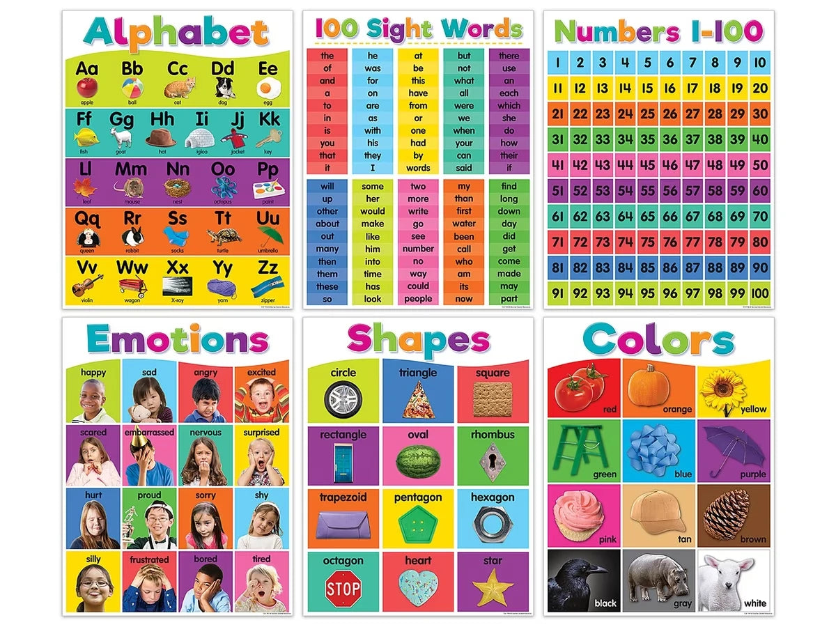 Colorful Basics Poster Pack - US 7222