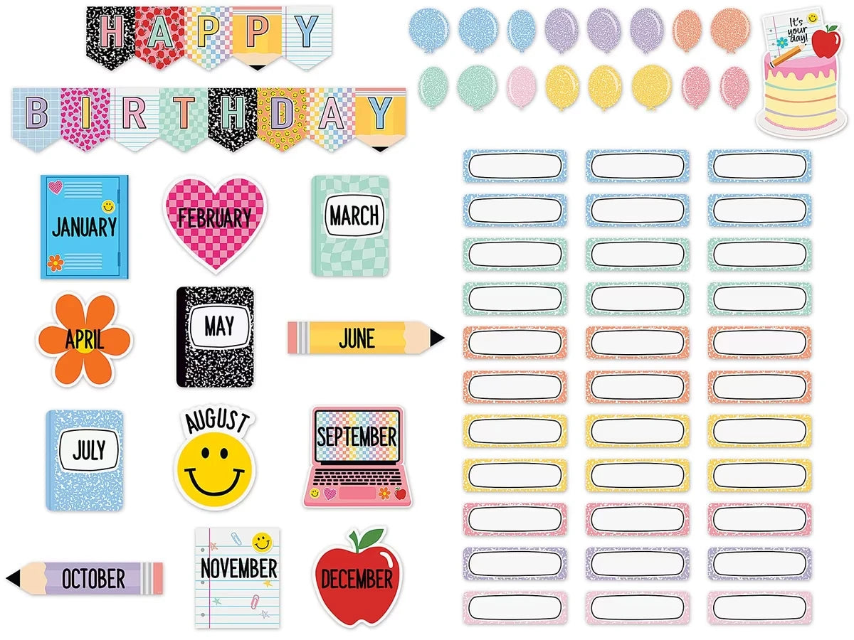 Cool for School Birthday Bulletin Board Set - US 7818