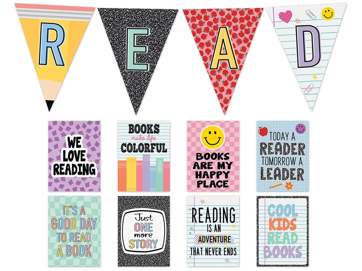 Cool for School Read Bulletin Board Set - US 8639