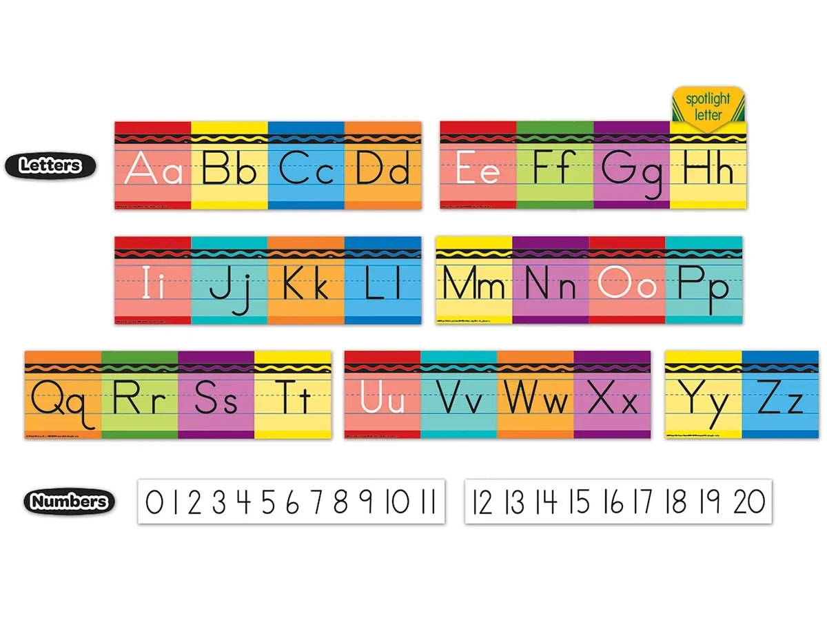 Crayola Traditional Manuscript Bulletin Board Set - US 8094