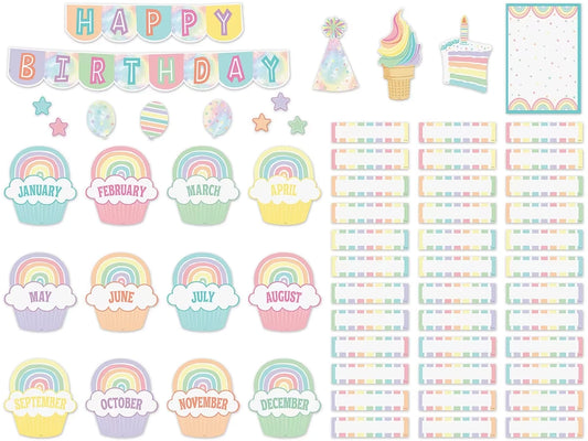 Pastel Pop Birthday Bulletin Board Set - US 3074