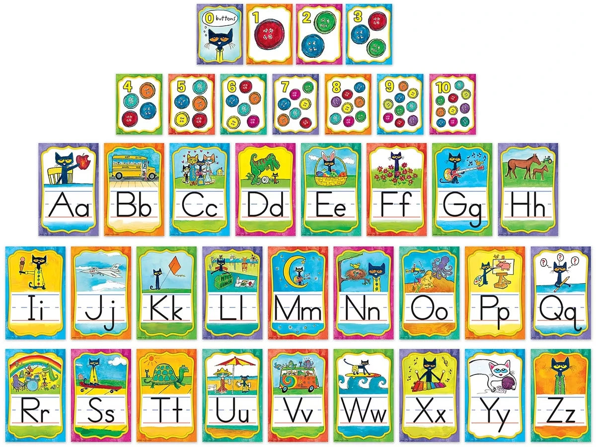 Pete the Cat® Alphabet Card Bulletin Board Set - US 7330