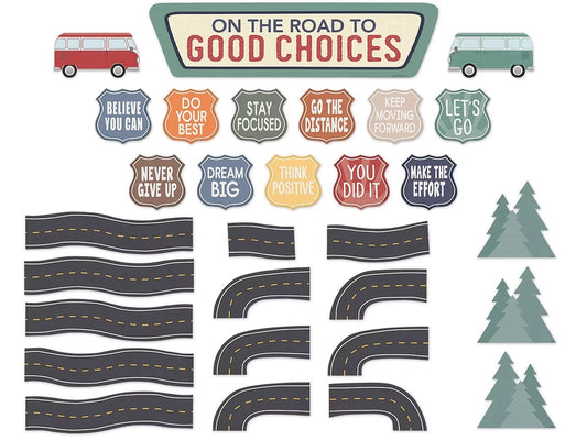 Moving Mountains on the Road to Good Choices Bulletin Board Set - US 1237