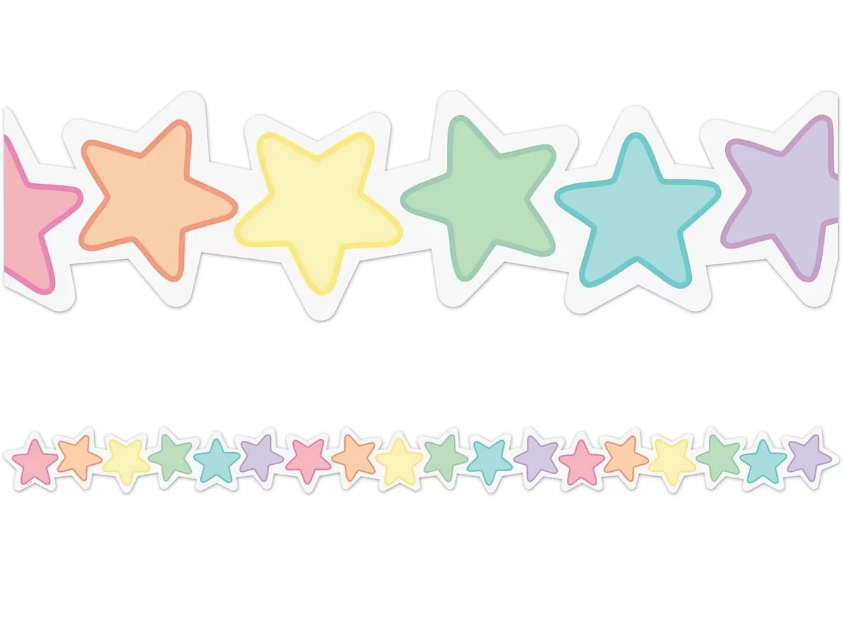 Pastel Pop Star Border - US 3882