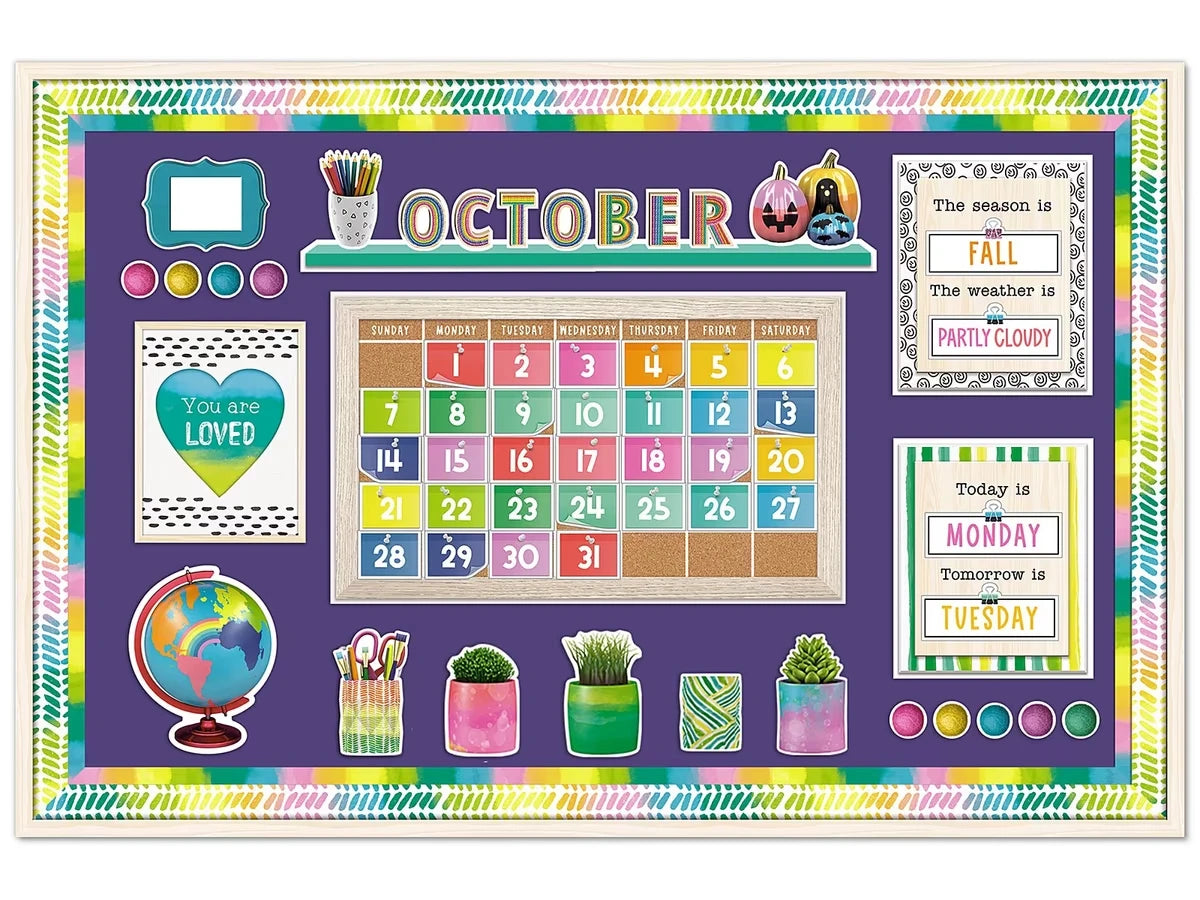Creatively Inspired Calendar Bulletin Board Set - US 6135