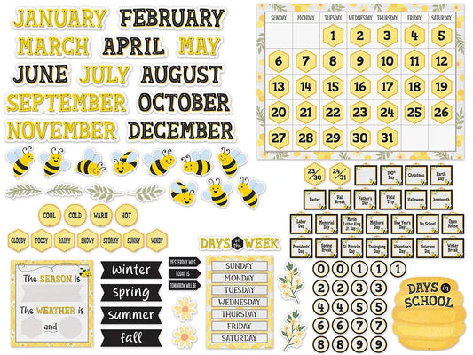 Buzzing Bees Calendar Bulletin Board Set - US 6033