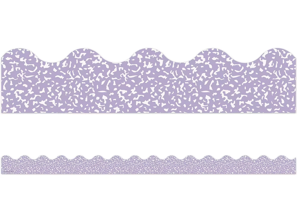 Cool for School Purple Scalloped Border - US 2191