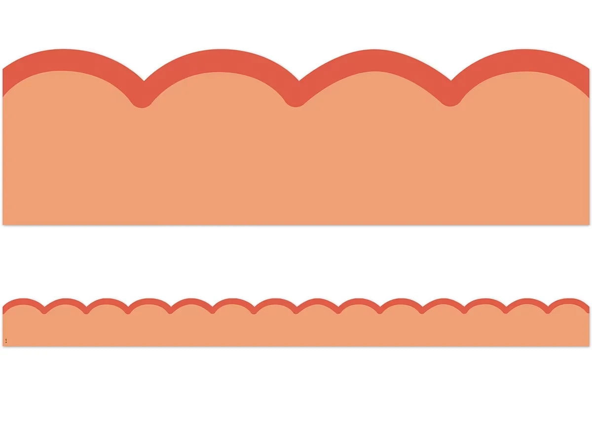 Color Crush Orange Scalloped Border - US 1018