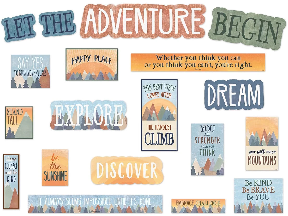 Moving Mountains Motivational Bulletin Board Set - US 2687