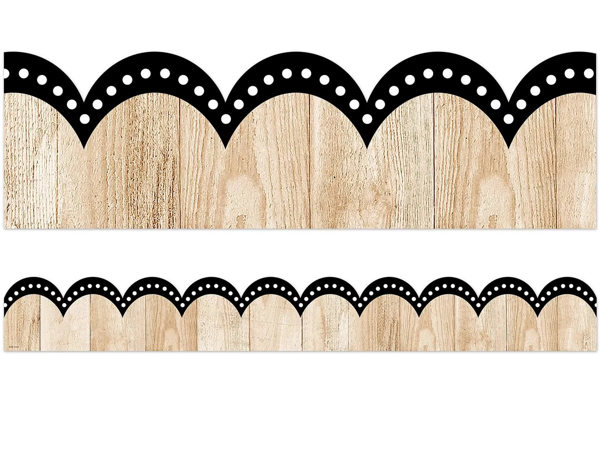 Dotted Wood Scalloped Border - US 2847