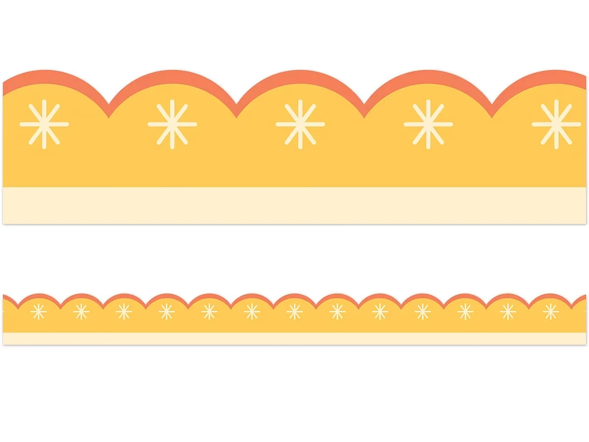 Fairy Tale Forest Gold Scalloped Border - US 8779