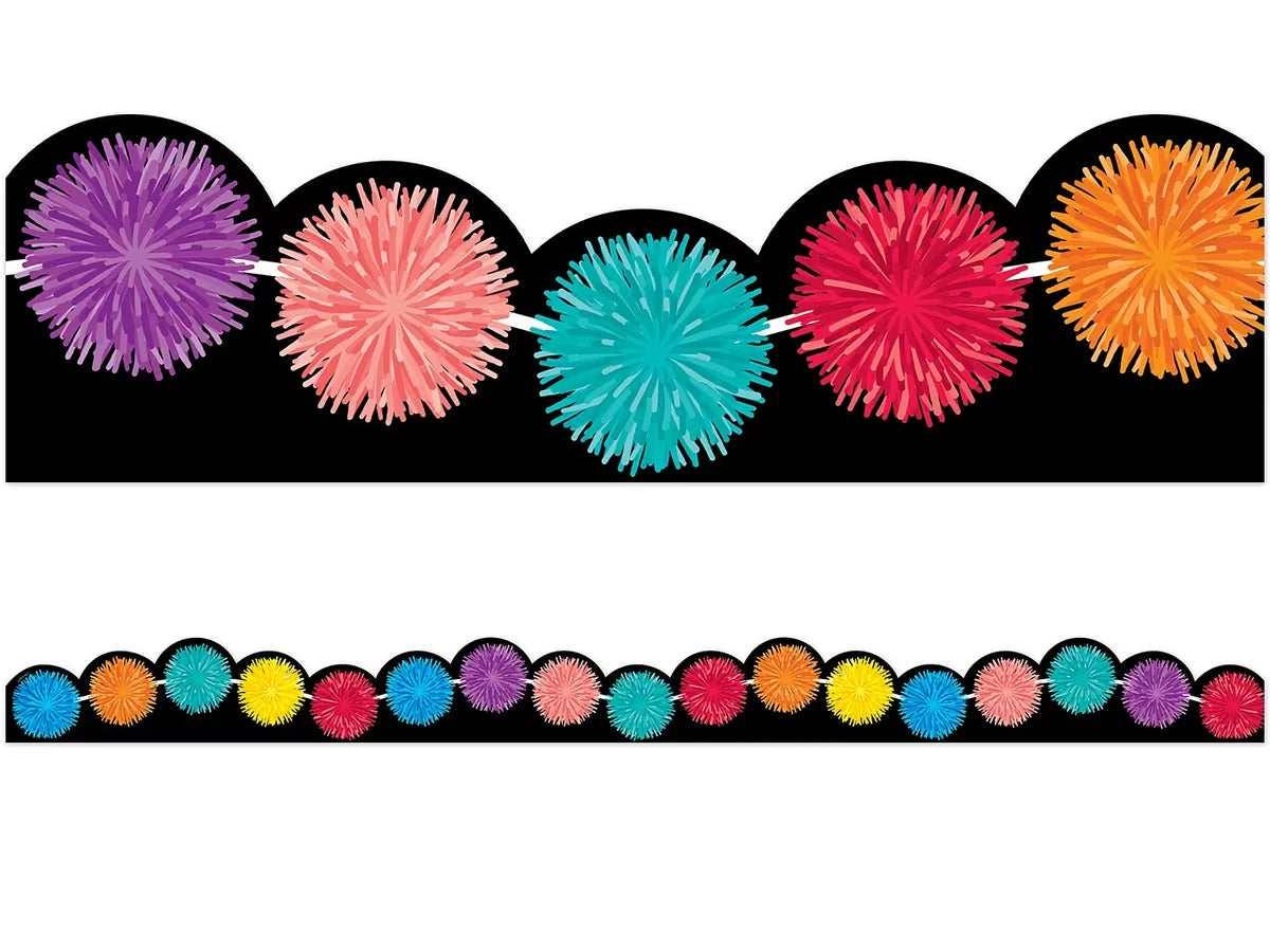 Bold & Bright Pom-Pom Border - US 8509