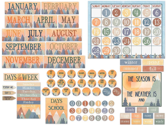 Moving Mountains Calendar Bulletin Board Set - US 1115