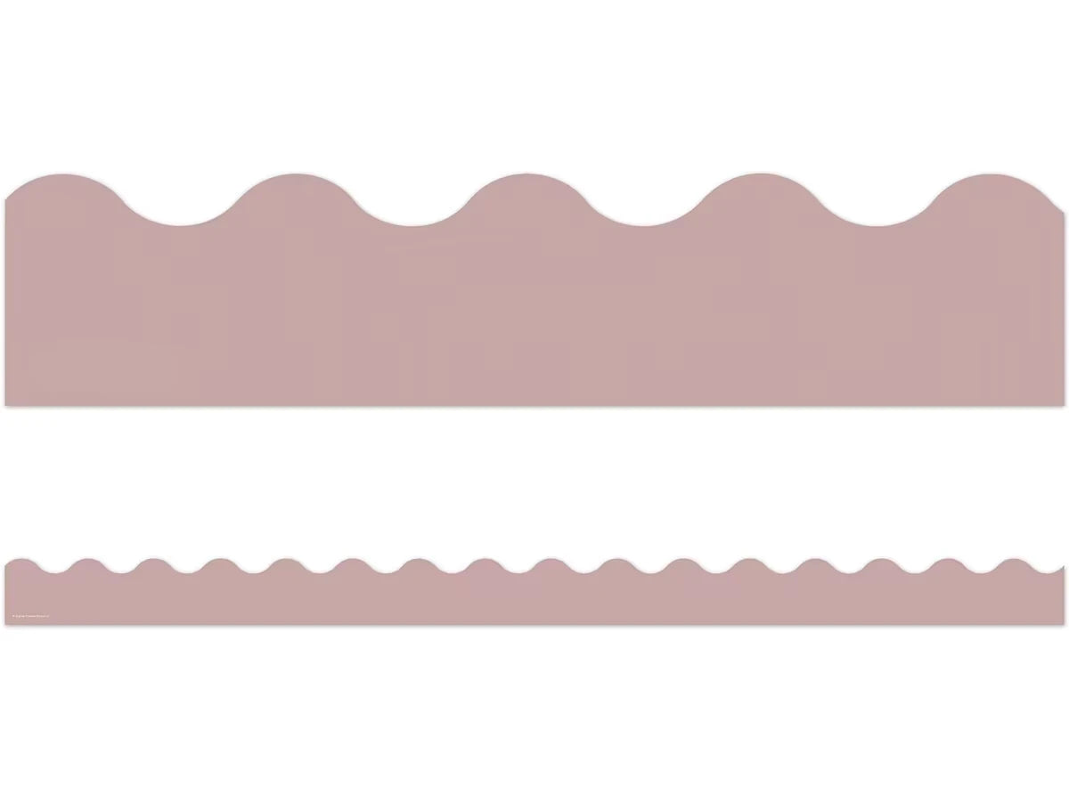 Everyone Is Welcome Light Mauve Scalloped Border - US 8995