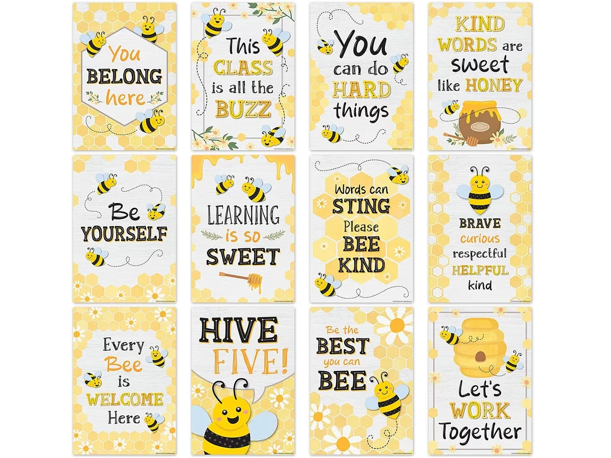 Buzzing Bees Motivational Small Poster Pack - US 1921
