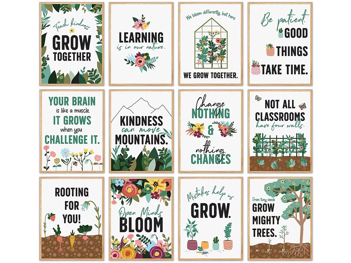 Grow Together Growth Mindset Mini Poster Pack - US 2554
