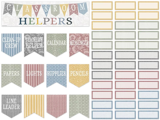 Classroom Cottage Classroom Jobs Bulletin Board Set - US 9355