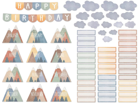 Moving Mountains Birthday Bulletin Board Set - US 3291