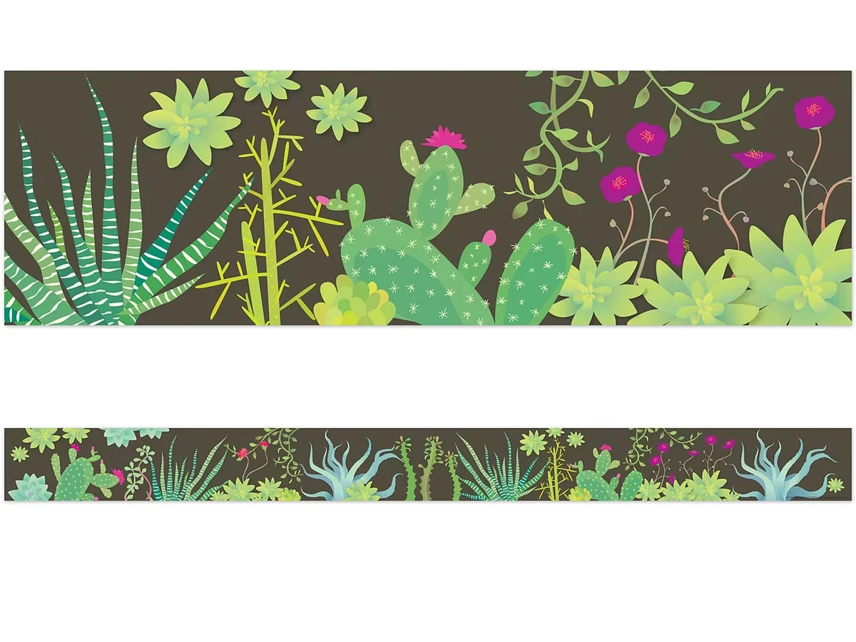 Petals & Prickles Double-Sided Succulent Border - US 5580