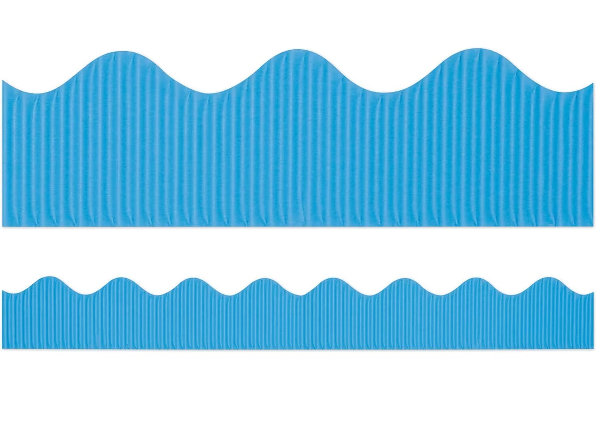 Bright Blue Scalloped Bordette® - US 7319