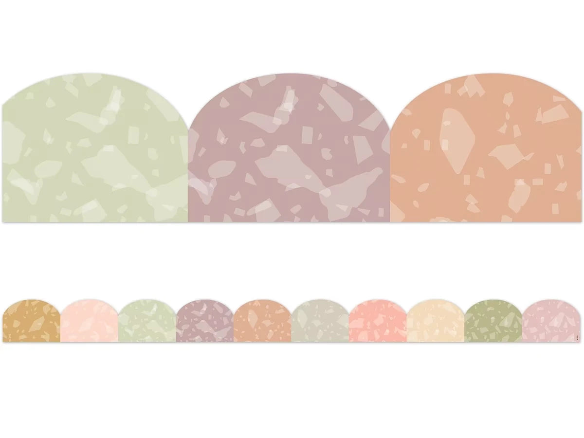 Terrazzo Tones Scalloped Border - US 6012