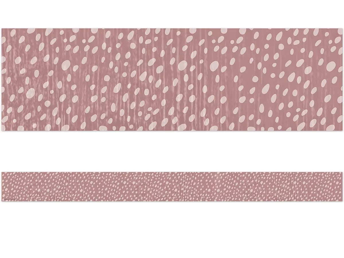 Classroom Cottage Rose Dot Border - US 6139