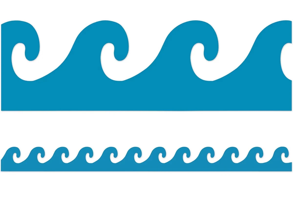 Blue Waves Border - US 2553