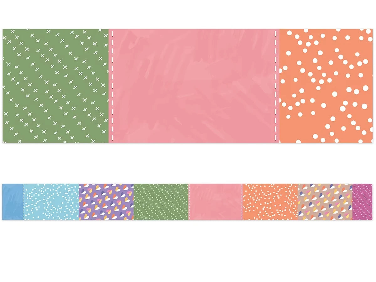Retro Remix Patchwork Border - US 1558