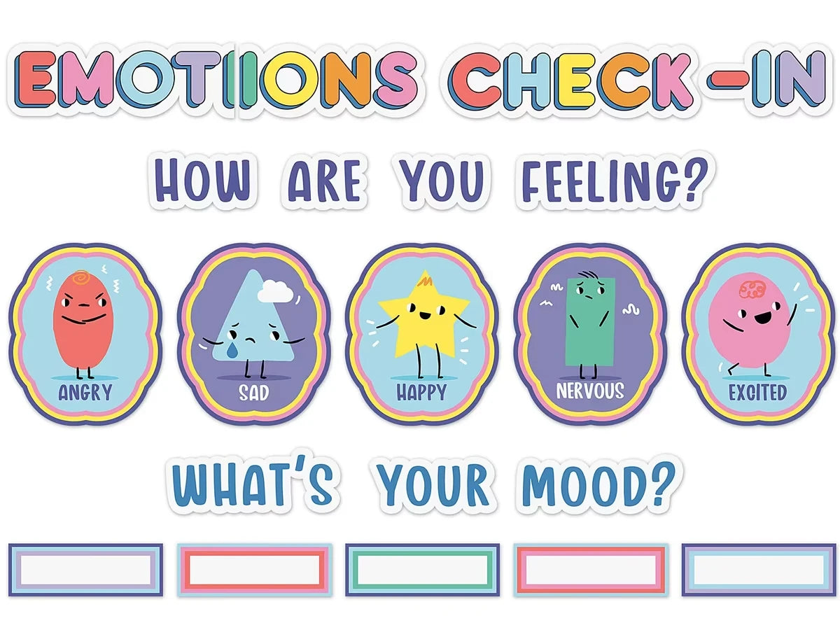 We Stick Together Emotions Check-In Bulletin Board Set - US 7290