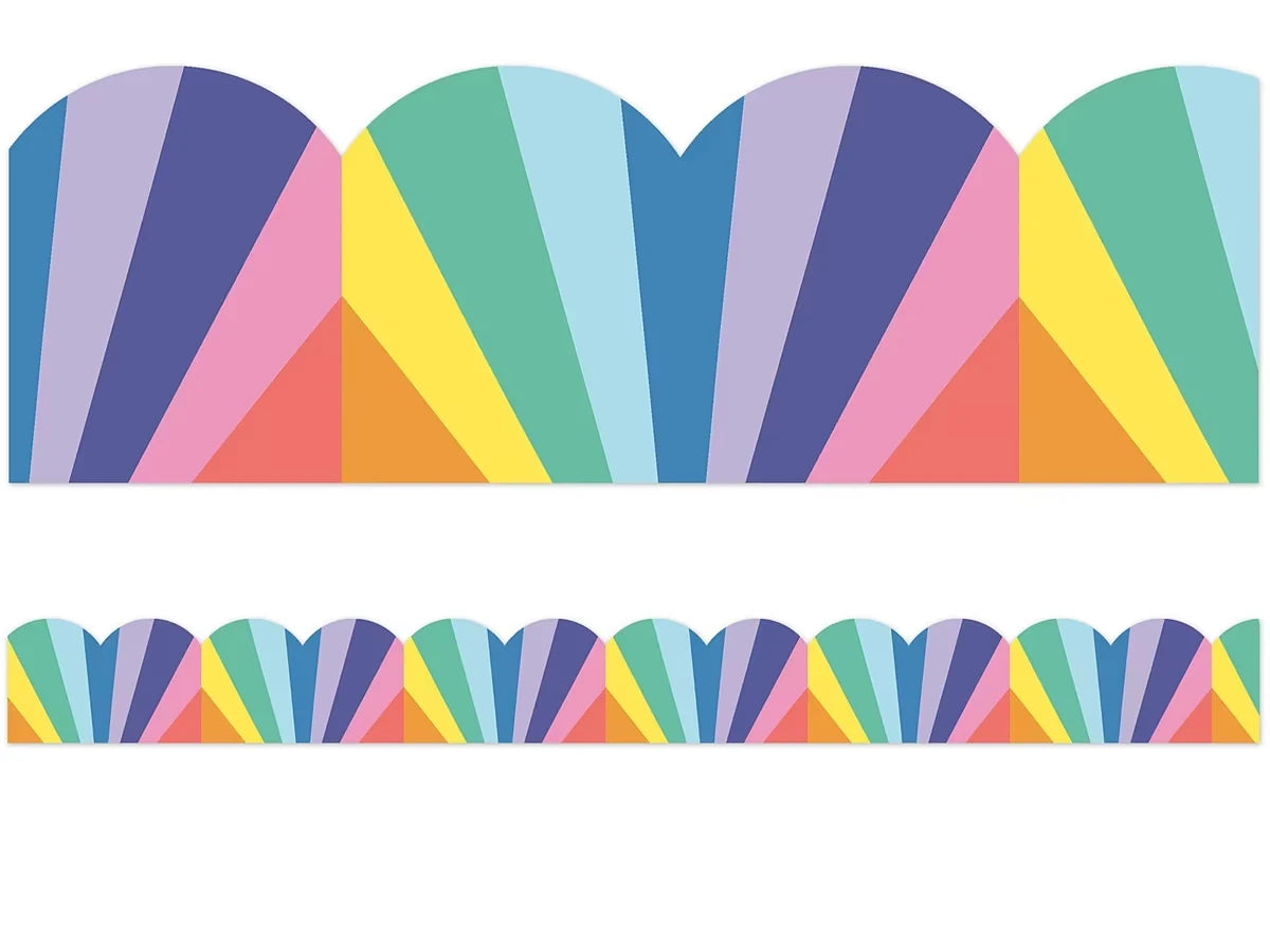 We Stick Together Rainbow Scalloped Border - US 7220