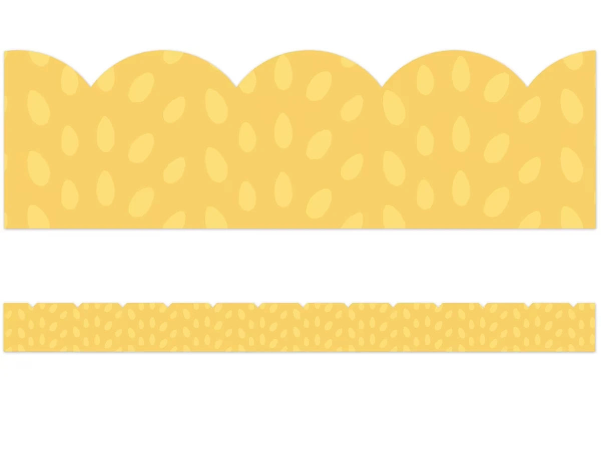 Grow Together Yellow Dot Scalloped Border - US 2992
