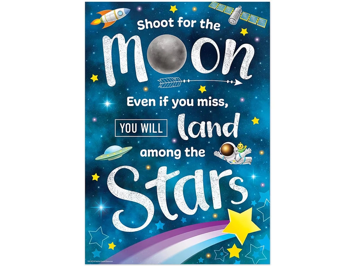 Outer Space Crew Shoot for the Moon Poster - US 3017
