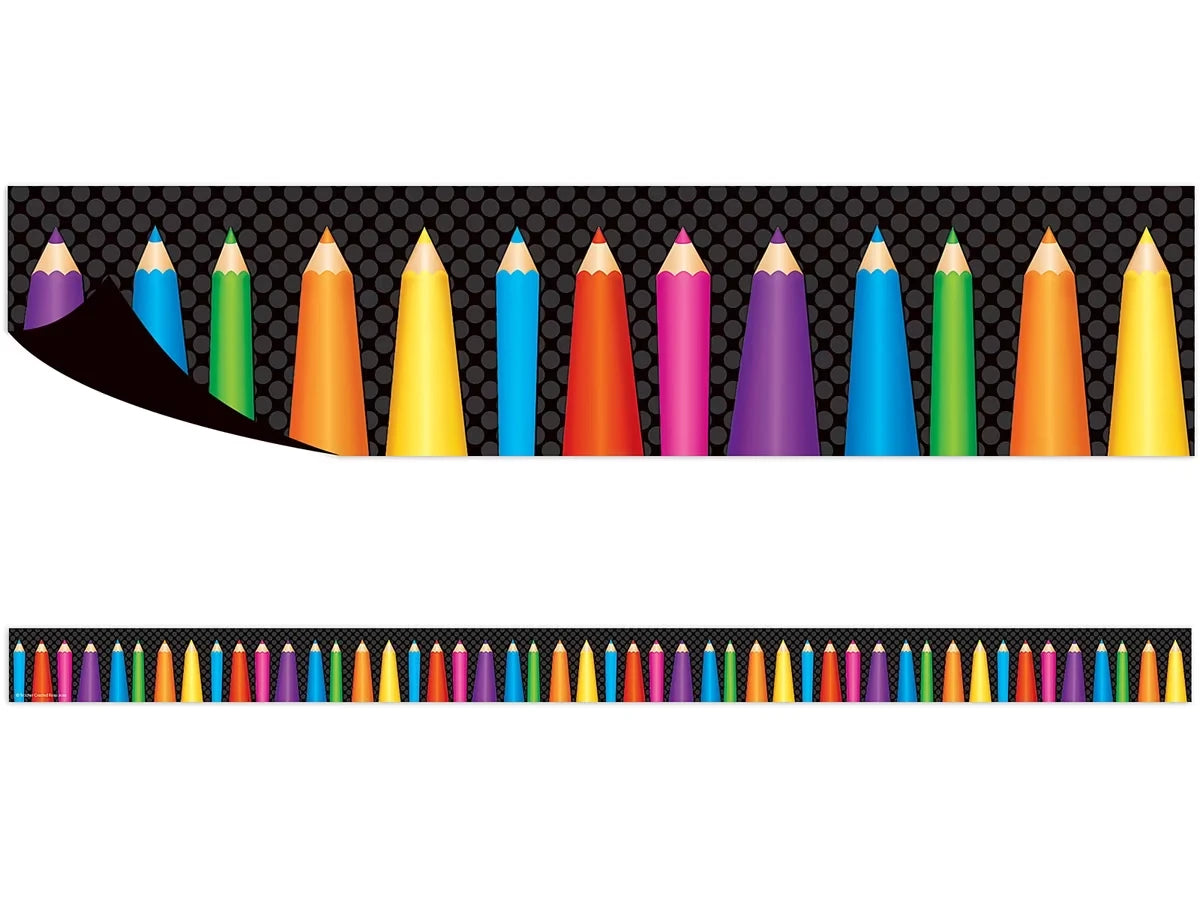 Colored Pencil Magnetic Border - US 1799