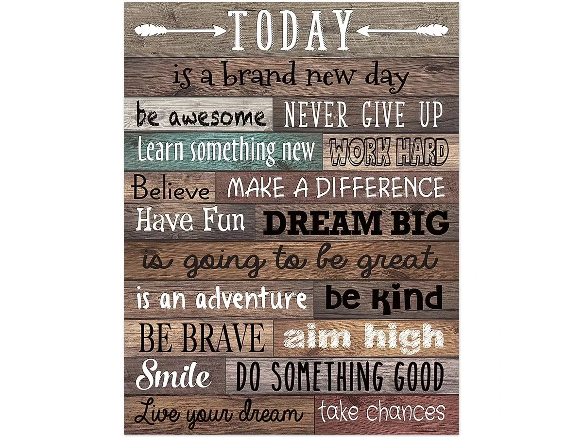 Home Sweet Classroom Today Is a New Day Poster - US 3324