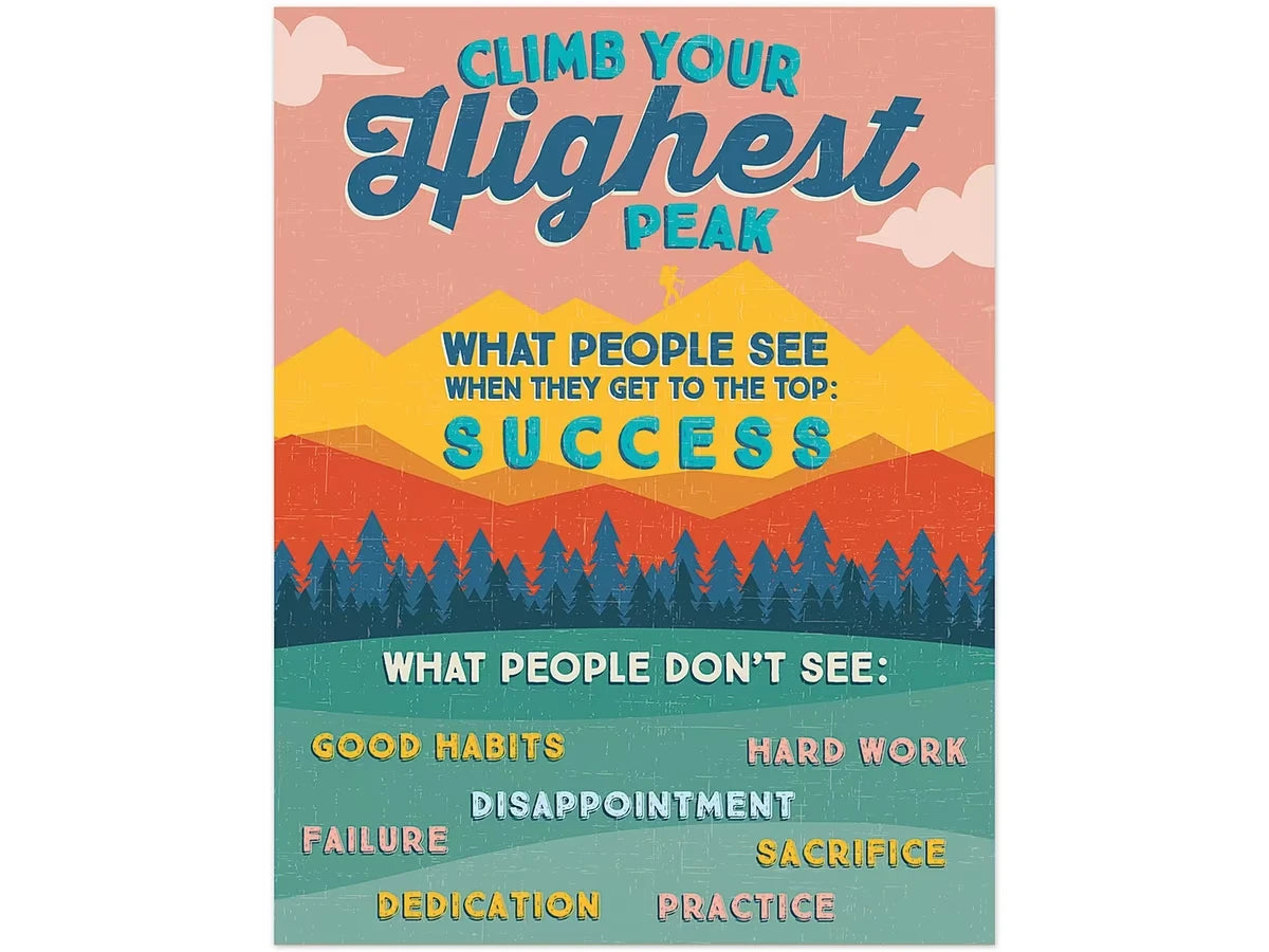 Adventurer Climb Your Highest Peak Poster - US 2727