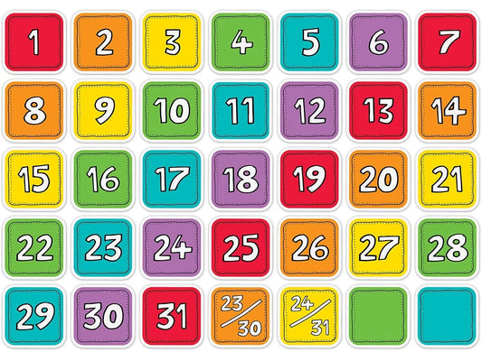Colorful Calendar Mini Accents - US 6450