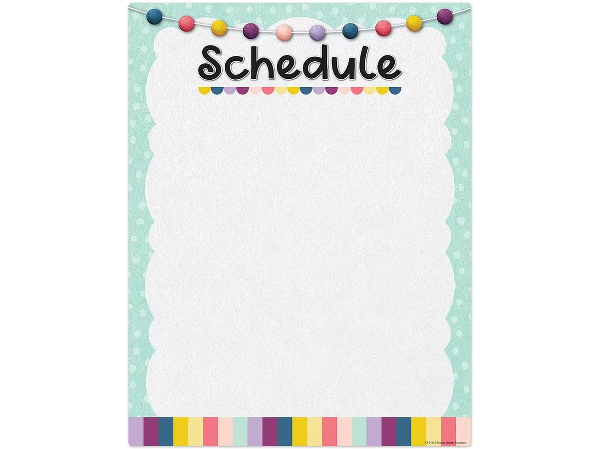 Oh Happy Day! Write & Wipe Schedule Poster - US 4855