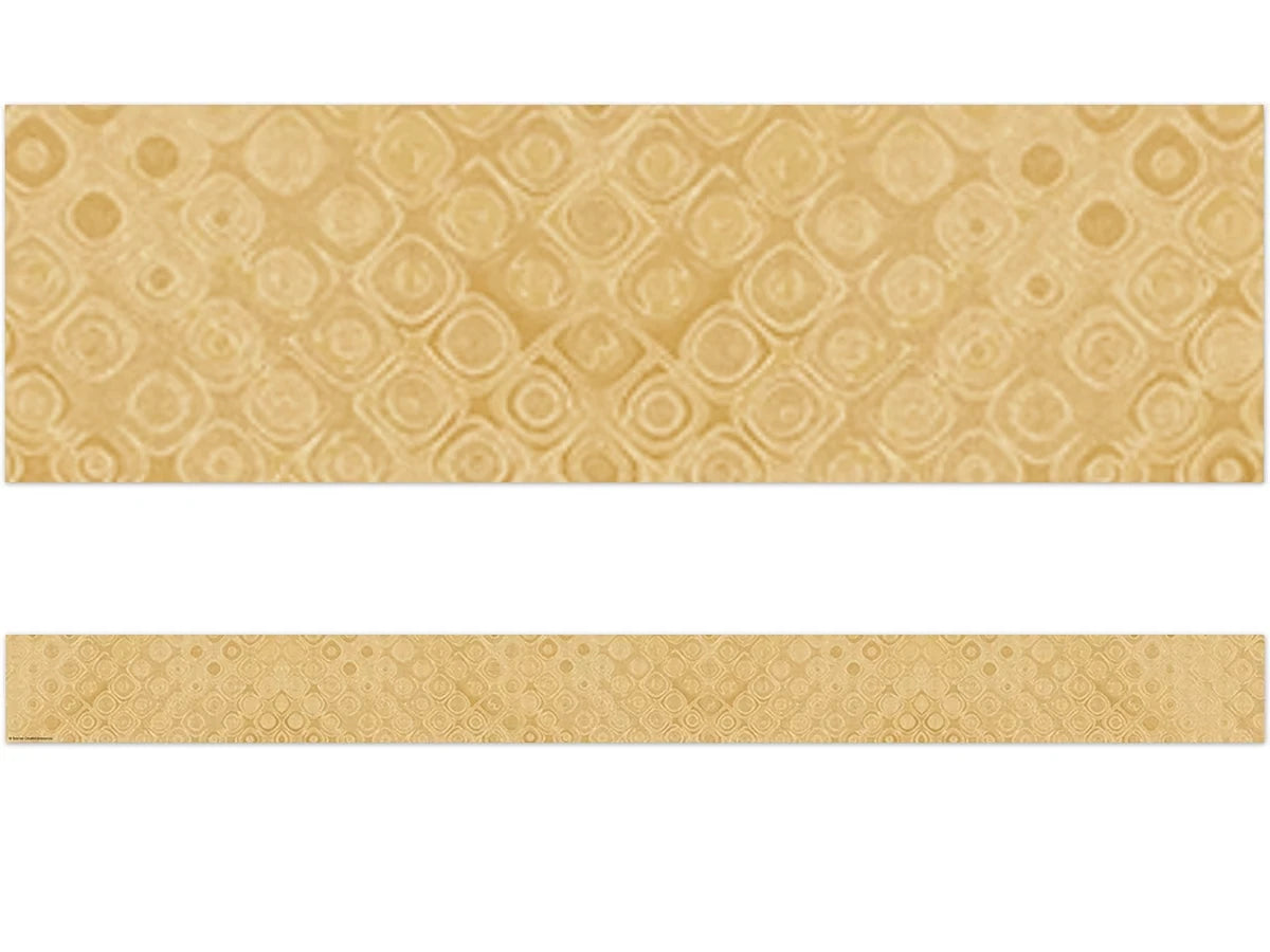 Wonderfully Wild Gold Textile Border - US 1619