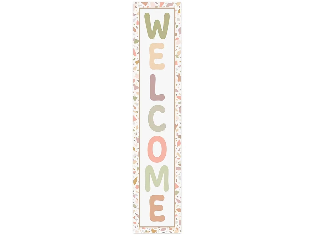 Terrazzo Tones Welcome Banner - US 6612