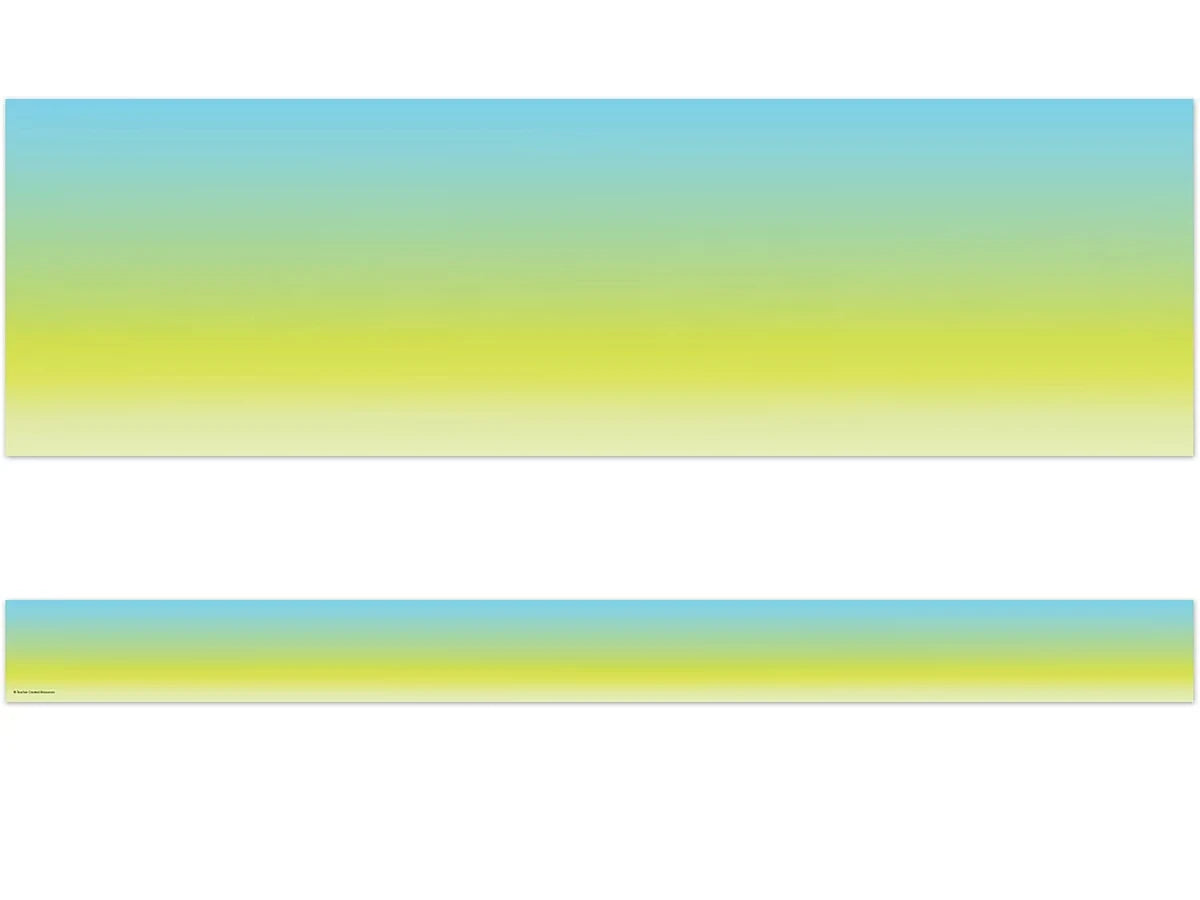 Brights 4Ever Aqua Lime Color Wash Border - US 1763