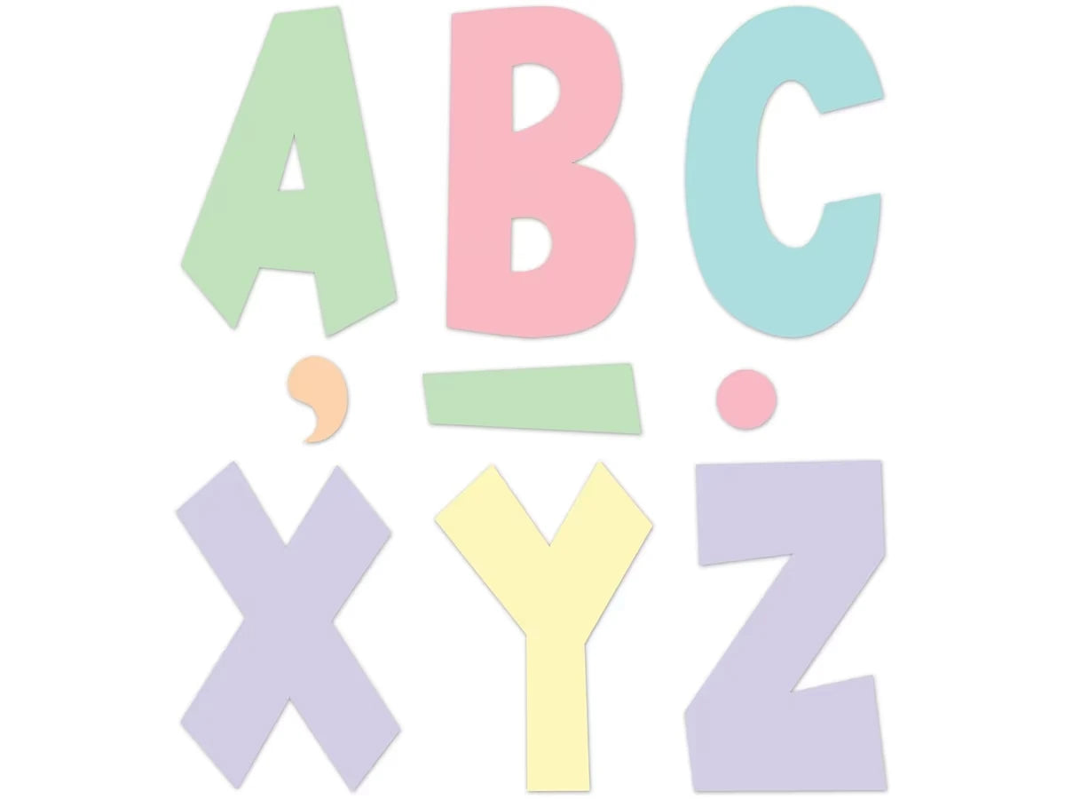 Pastel Pop 7" Punch-Out Letters - US 8794