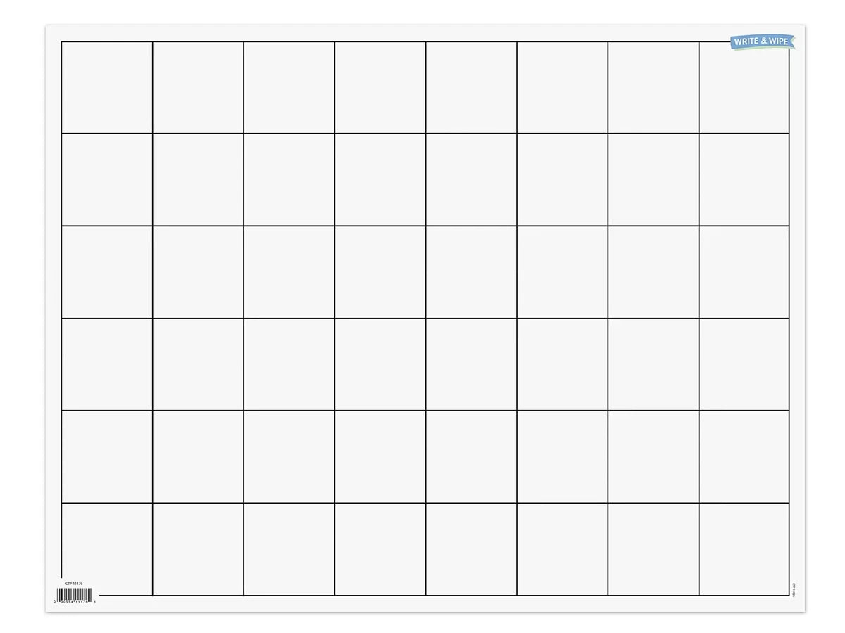 Write & Wipe Graph Page Poster - US 6671