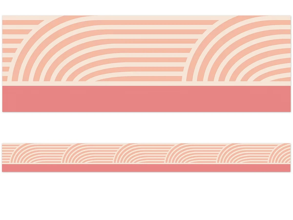 True to You Coral Wave Border - US 1347
