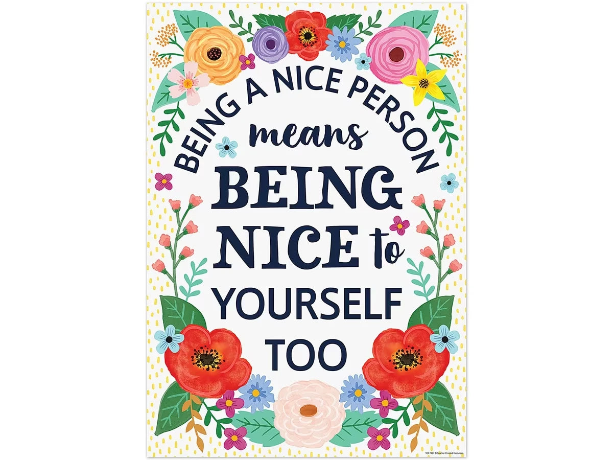 Wildflowers Being a Nice Person Poster - US 8790