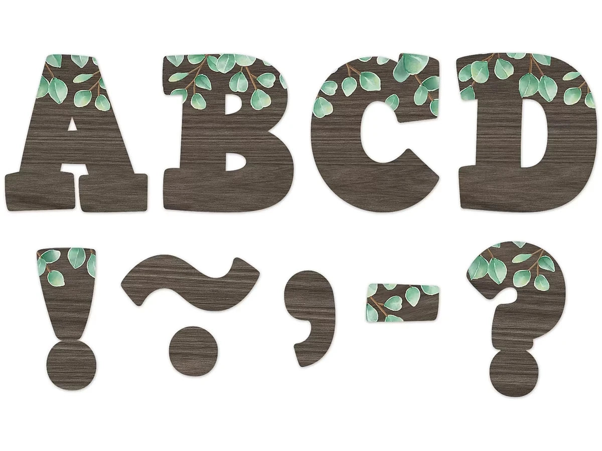 Eucalyptus 3" Magnetic Punch-Out Letters - US 7015