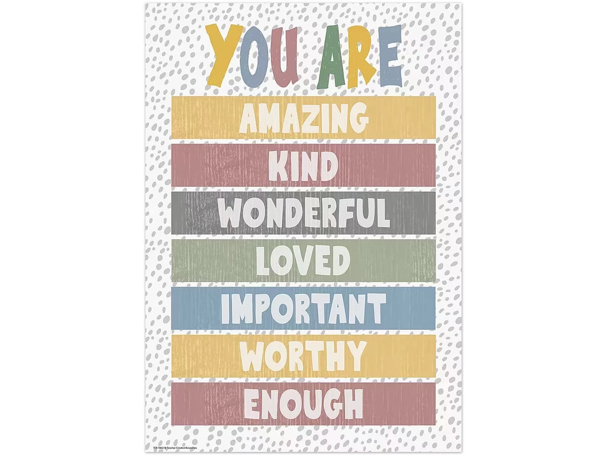 Classroom Cottage You Are Enough Poster - US 2339