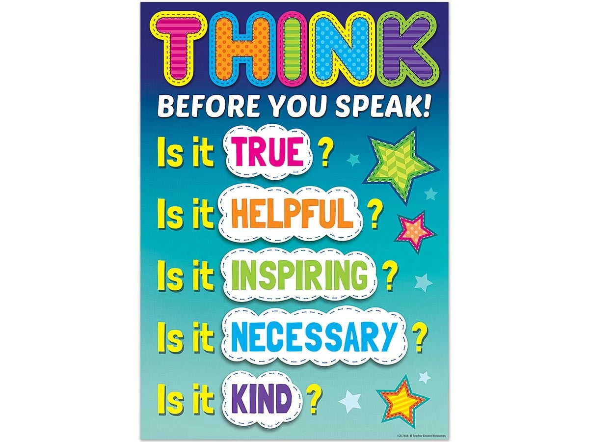 Think Before You Speak Poster - US 9313